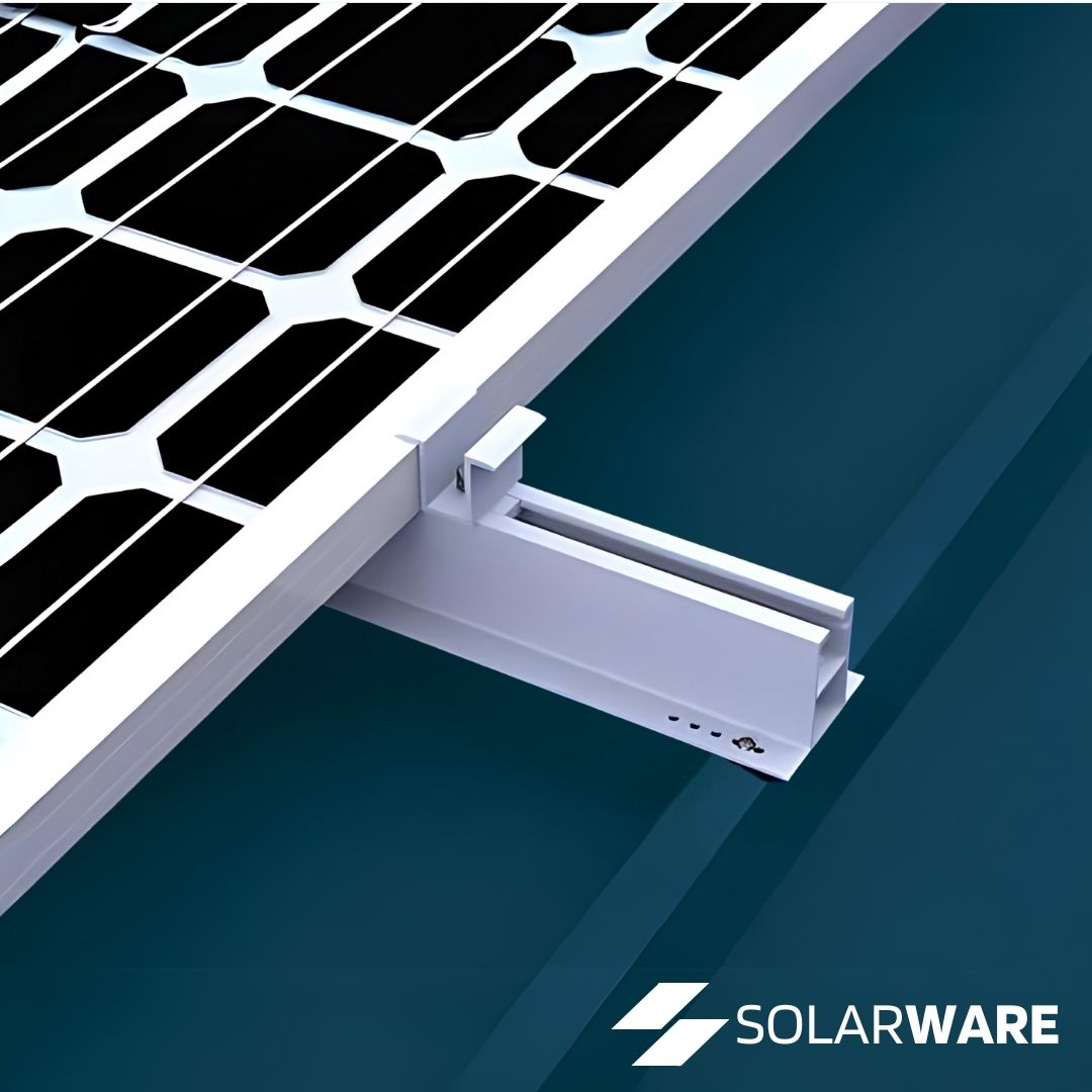 Solarware Rooftop Solar Panel Mounting Micro Rail Structure Set 